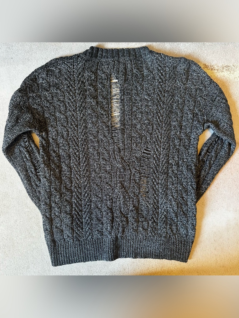 Distressed Knit Sweater πππ» Perfect for Fall! - Picture 5 of 6